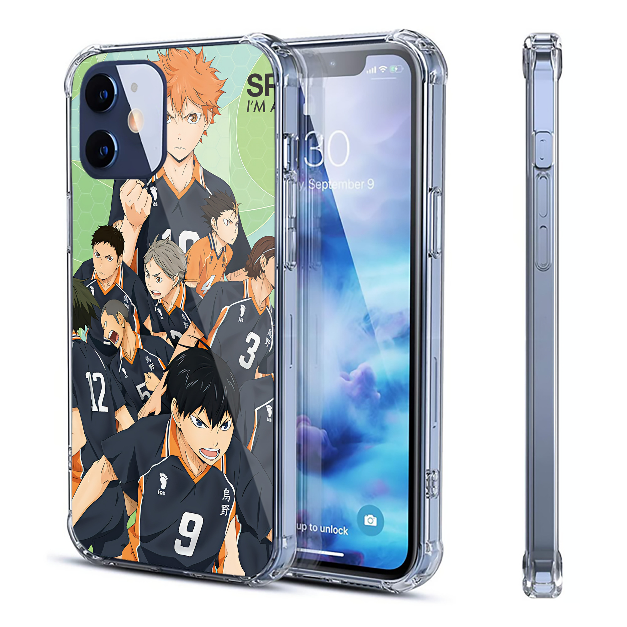 （画像用） ハイキュー!! Haikyu!! 【iPhone 12シリーズ対応】透明スマホケース（クリアソフトケース）
